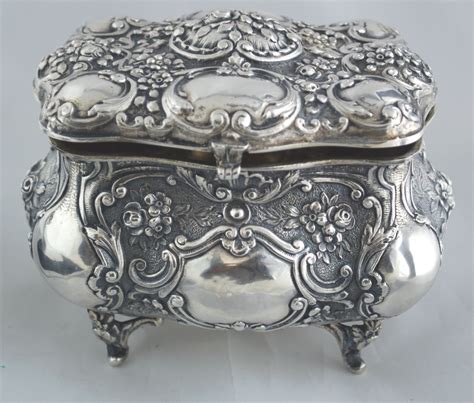 metallic silver boxes|small antique silver boxes.